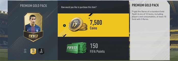 FIFA Points Prices for FIFA 17 Ultimate Team