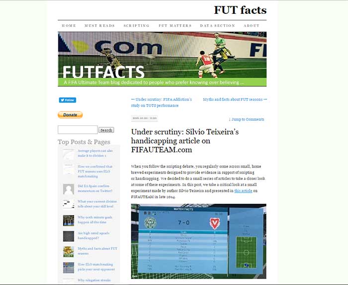 FUT Facts Review – Where FIFA Handicap Ends 