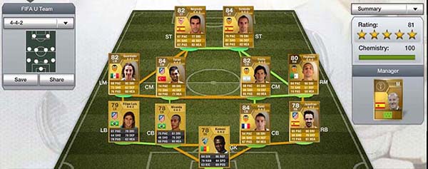 FIFA 13 Ultimate Team Liga BBVA Gold Squad
