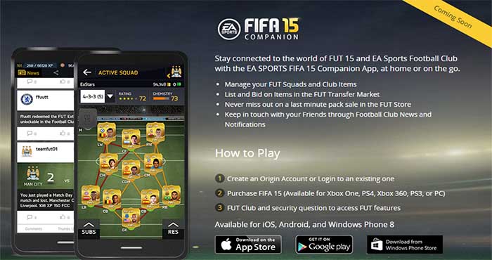 FIFA 15 Ultimate Team Web App Is Live, Access Limited for the Moment