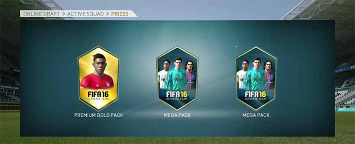 Prémios do FUT Draft para FIFA 16