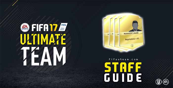 Guia de Cartas de Staff para FIFA 17 Ultimate Team