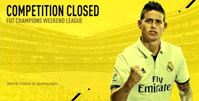 Ronda 16 da Weekend League de FIFA 17 foi Cancelada