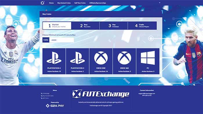 FUTExchange - FIFA Ultimate Team Coins Player