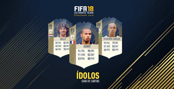 Guia de Cartas de Ídolos para FIFA 18 Ultimate Team