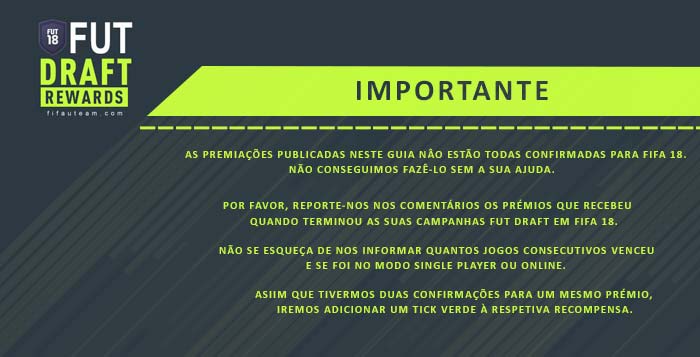 Premiação do FUT Draft para FIFA 22 Ultimate Team