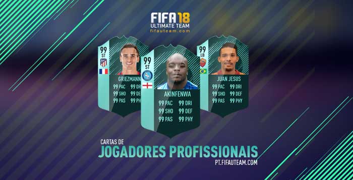 Cartas de Jogadores para FIFA 18 Ultimate Team - Cartas de Jogadores Profissionais