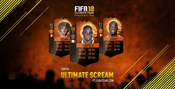 Cartas de Jogadores para FIFA 18 Ultimate Team - Cartas Ultimate Scream