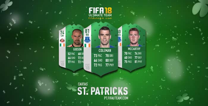 Cartas de Jogadores para FIFA 18 Ultimate Team - Cartas de St Patricks