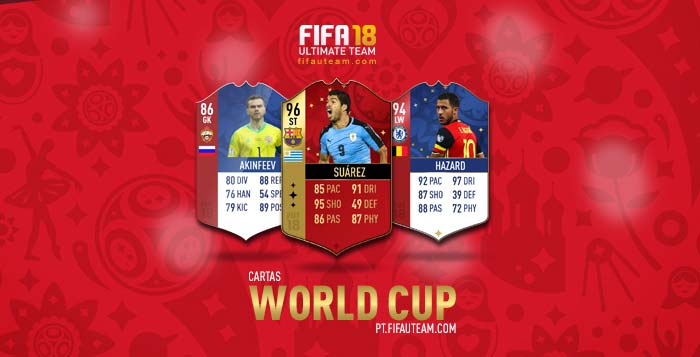 Cartas de Jogadores para FIFA 18 Ultimate Team - Cartas World Cup